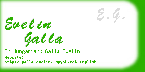 evelin galla business card